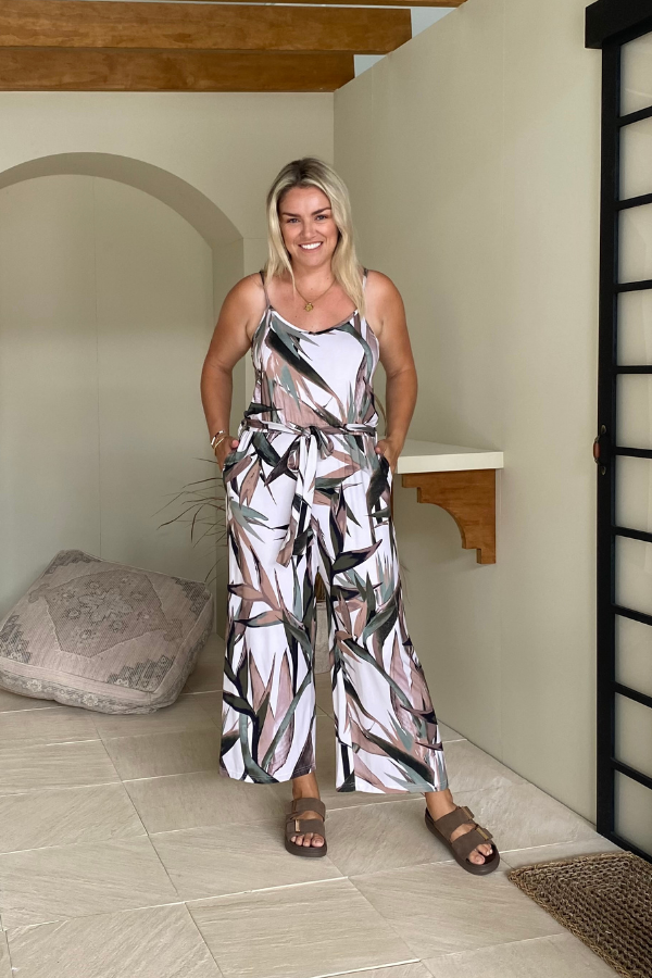 Fay Jumpsuit - Tropical Palm