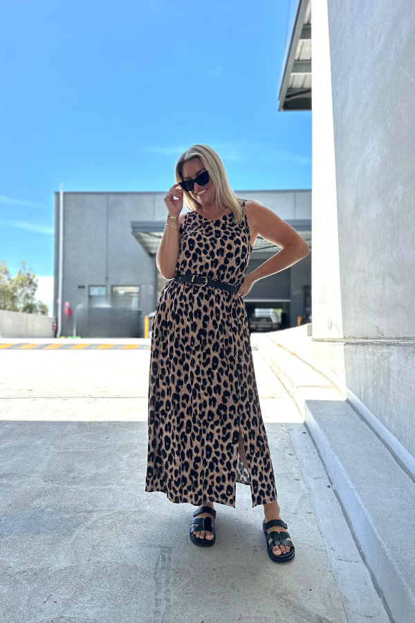 Holly Bamboo Maxi Skirt - Luxe Leopard