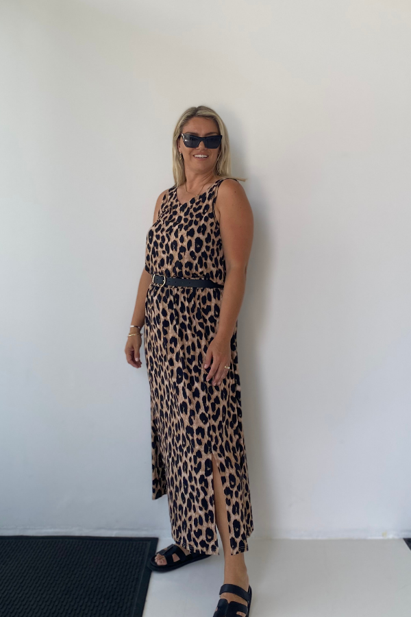 Holly Bamboo Maxi Skirt - Luxe Leopard