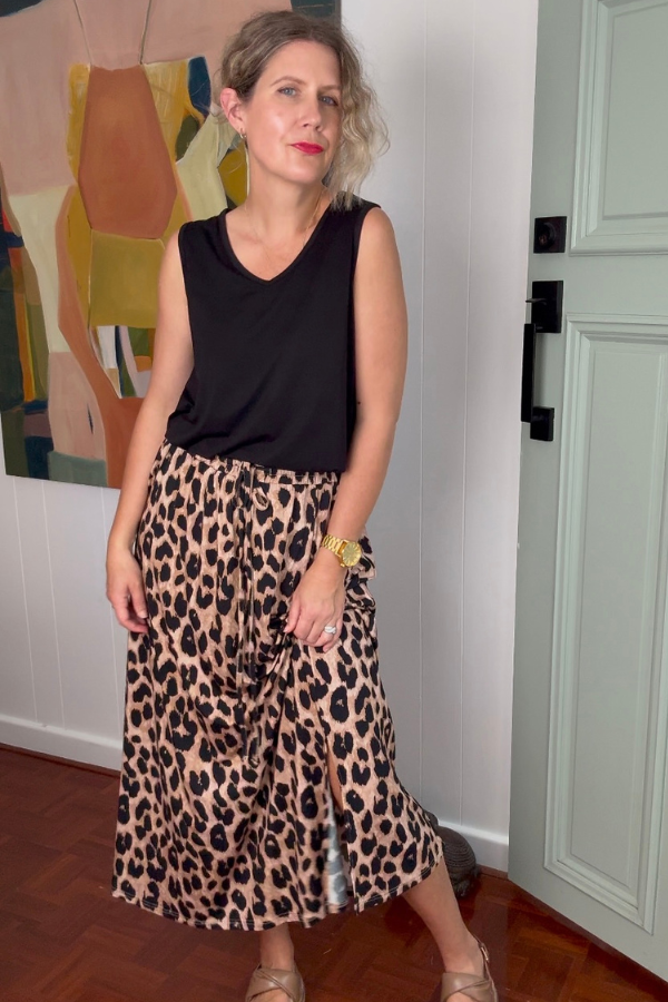 Holly Bamboo Maxi Skirt - Luxe Leopard