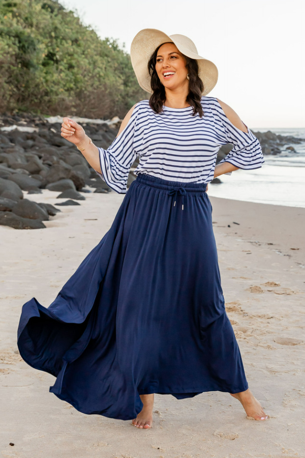 Penelope Maxi Skirt - Navy